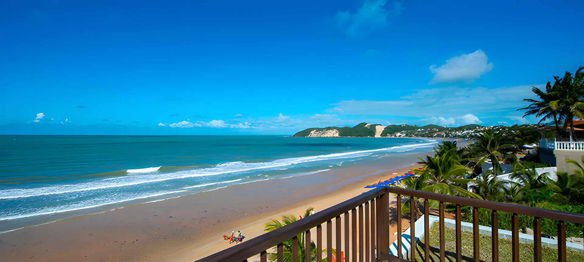 Vista da varanda para a praia de Ponta Negra